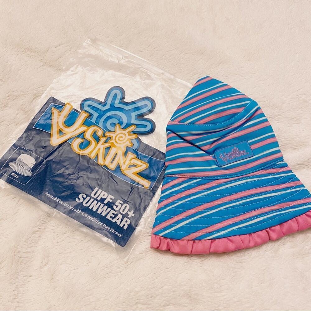 NEW UV Skinz Reversible Bucket Hat Girl's Sun Protection Bucket Hat